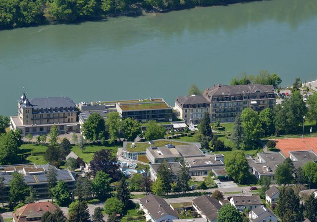 Luftansicht des Parkresort Rheinfelden