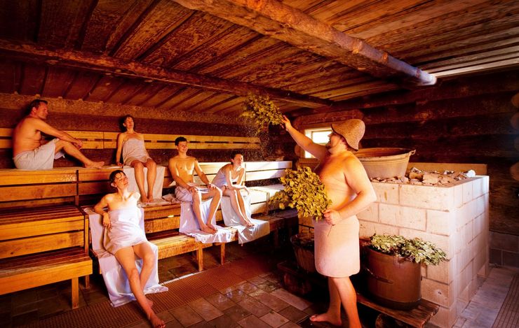 Wenik-Ritual in der Russischen Banja