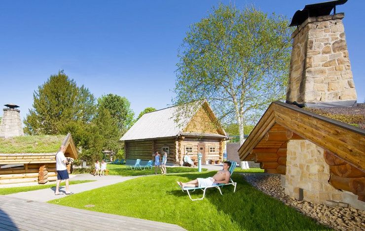 sole uno - Saunalandschaft Aussenbereich