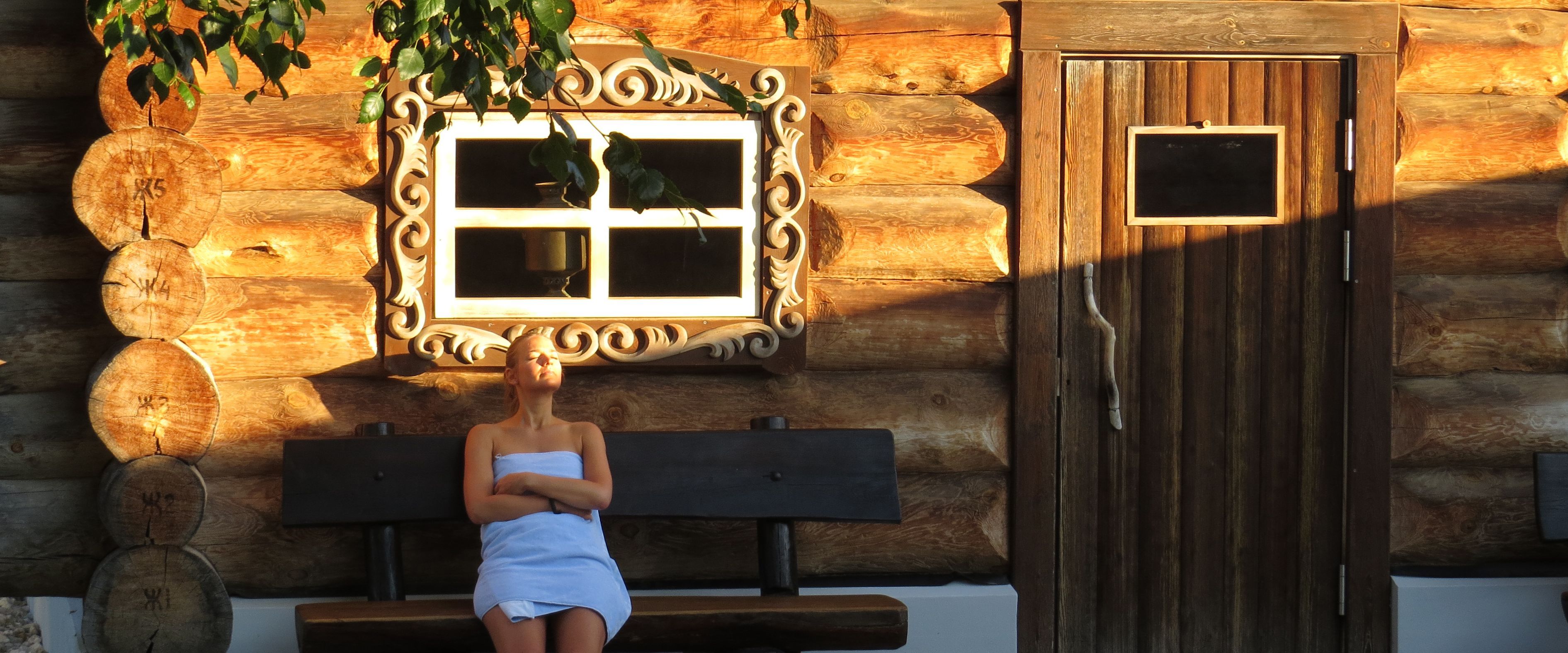 Saunalandschaft in der Wellness-Welt